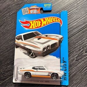 2015 Hot Wheels '70 PONTIAC GTO JUDGE White/Orange